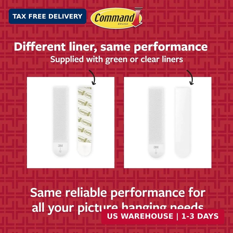 Command 15, 10, & 5 lb Large, Medium and Small 32 Pairs Picture Hanging Strips ( gallery