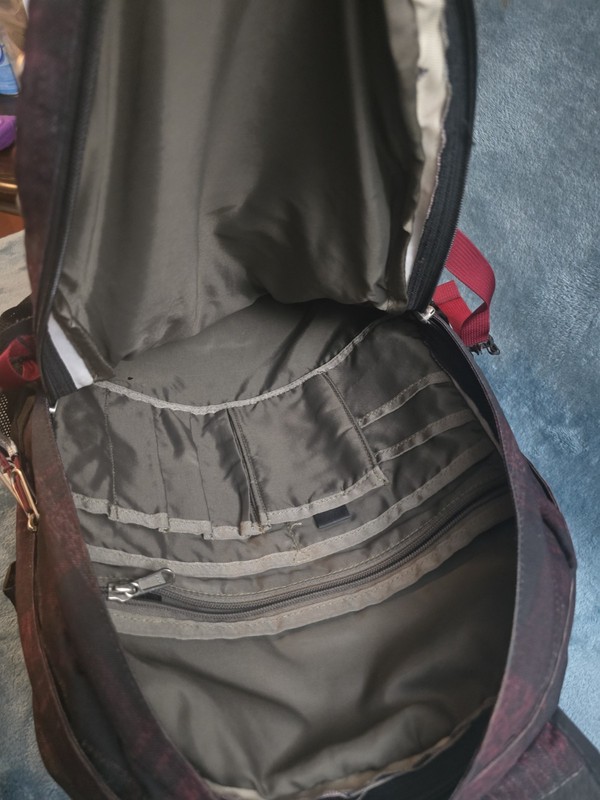 The North Face Borealis BackpackBiking Red Distress Plaid 3