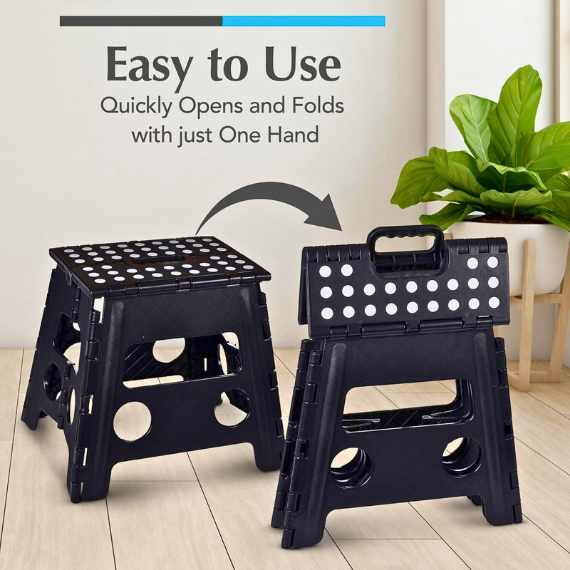 Collapsible Folding Plastic Kitchen Step Foot Stools with Handle gallery