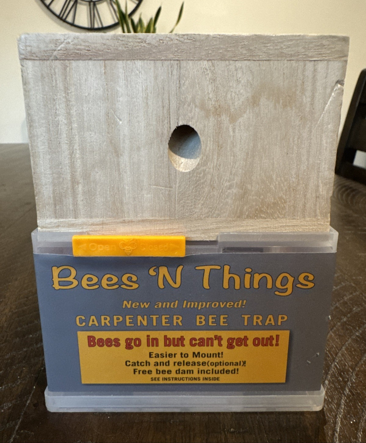 Bees 'N Things Outdoor Carpenter Bee Traps Wood Catch & Release NEW gallery