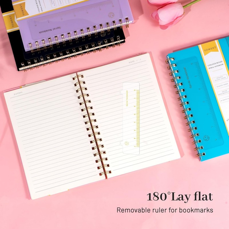Waterproof Pink Spiral Bound Notebook - A5, College Ruled, Perfect for Notes gallery