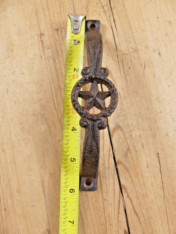 20 Cast Iron RUSTIC Drawer Pulls Handle Texas Star Fancy Western Cowboy Cabinet gallery