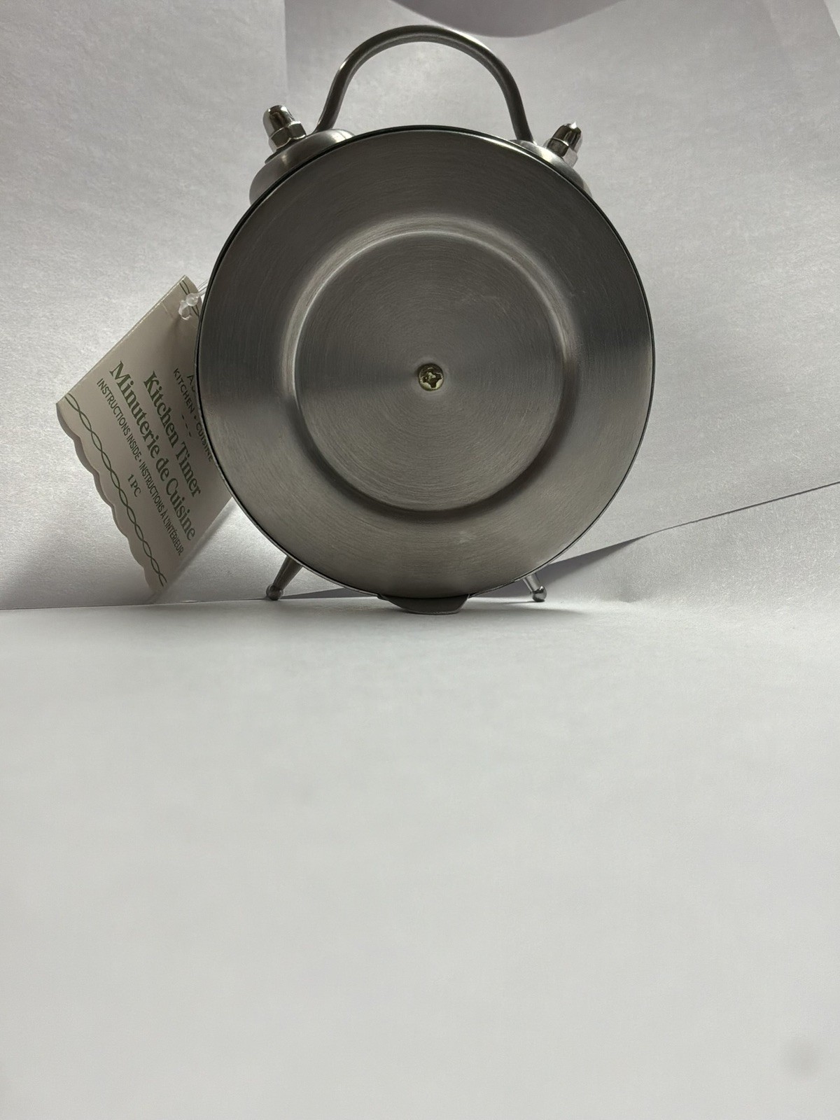 Kitchen Timer Retro Clock Manual Wind-Up Mechanical Alarm Counting 60 Min Silver gallery