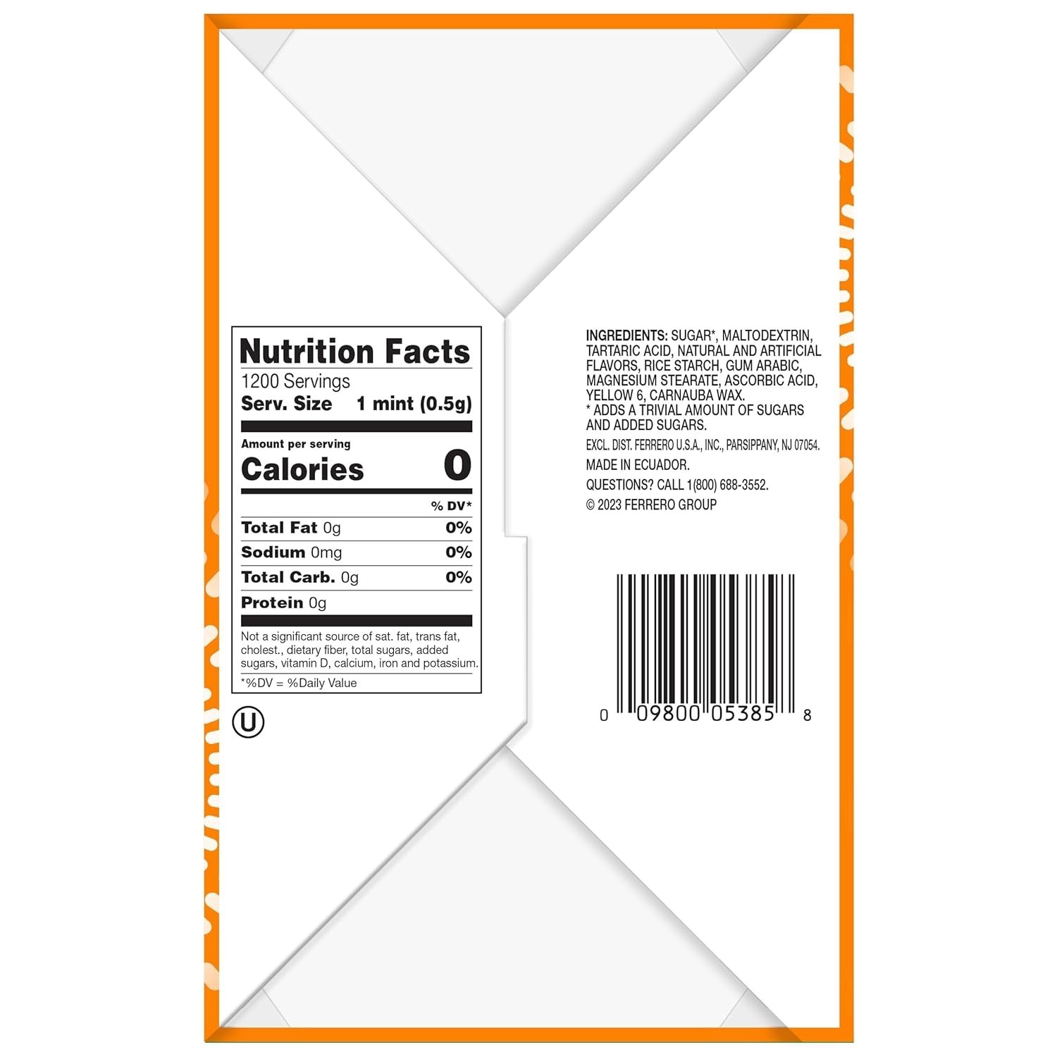Tic Tac Orange Breath Mints, Big 12 Pack, On-The-Go Refreshment, 1.7 oz Each gallery