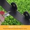 Heavy Duty No Dig Landscape Edging Kit 60FT, 2IN Tall, Black with Anchors gallery