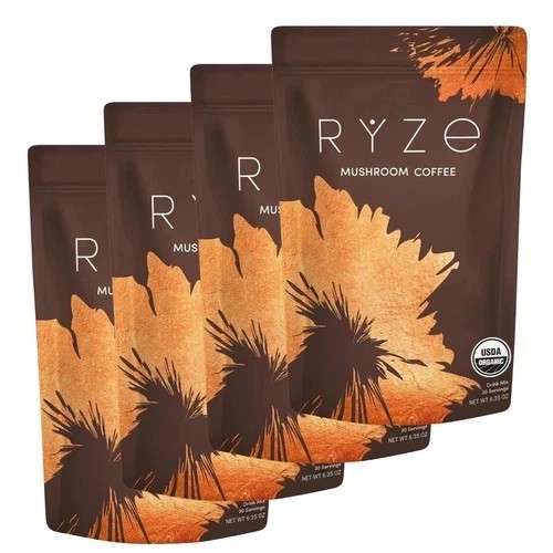 4 Packs Organic Mushroom Coffee * USDA Coffee -30 Servings gallery