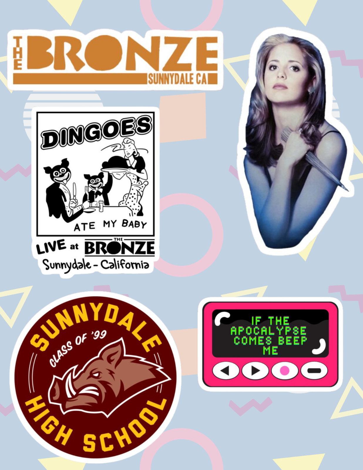 Buffy The Vampire Slayer 5pc Sticker Pack gallery