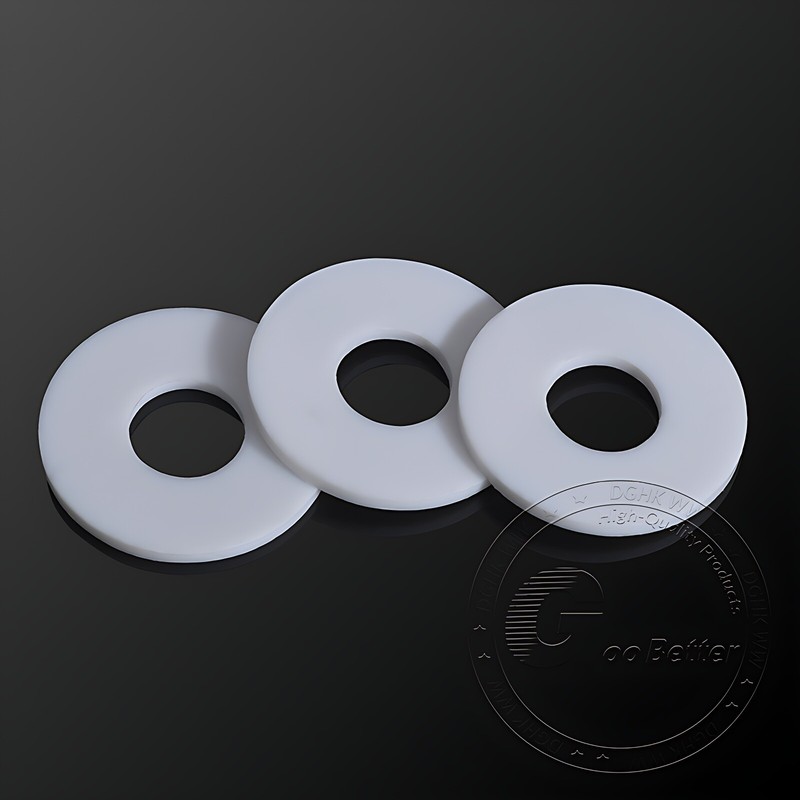 2mm Thick White PTFE High Temp Flat Ring Plastic Washer Seal Gaskets ID 3mm-66mm gallery