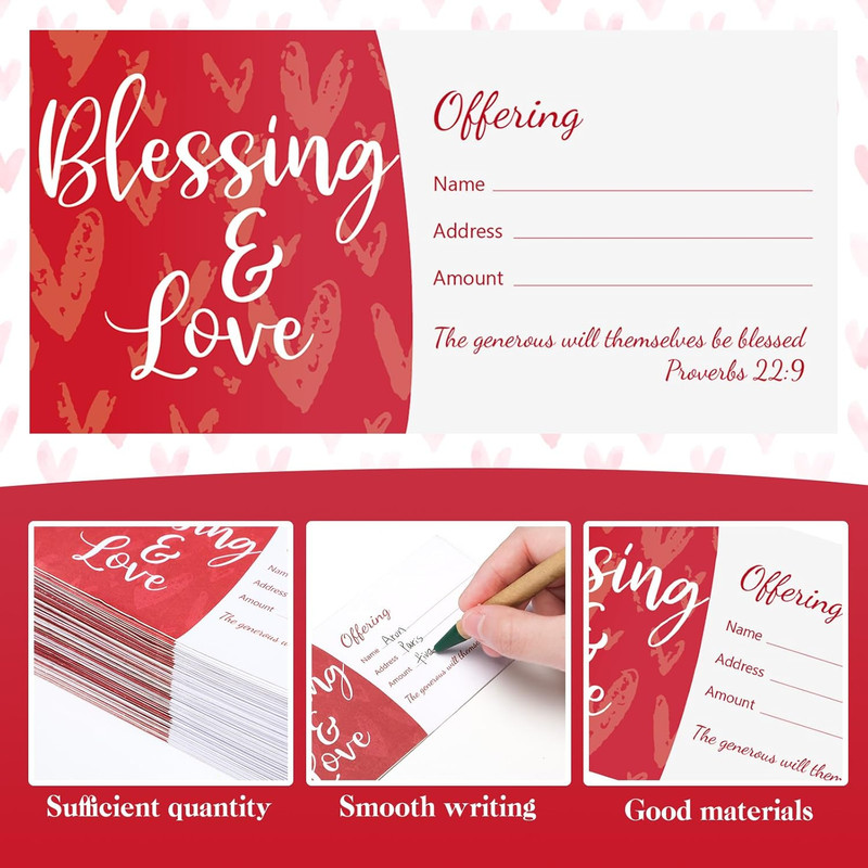 200 Pcs Church Offering Envelopes Tithe and Offering Envelopes for Church Blessi gallery