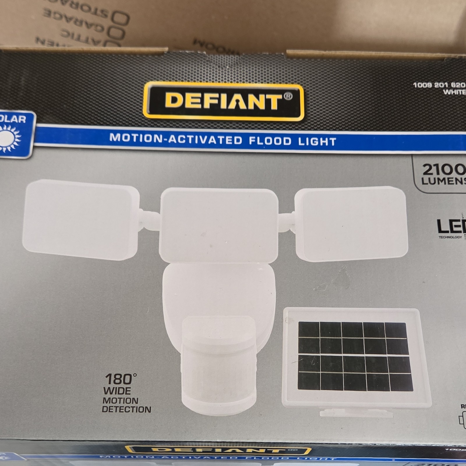 Defiant Solar Motion Sensor LED Flood Light 2100 lm, White Outdoor Wall Mount gallery