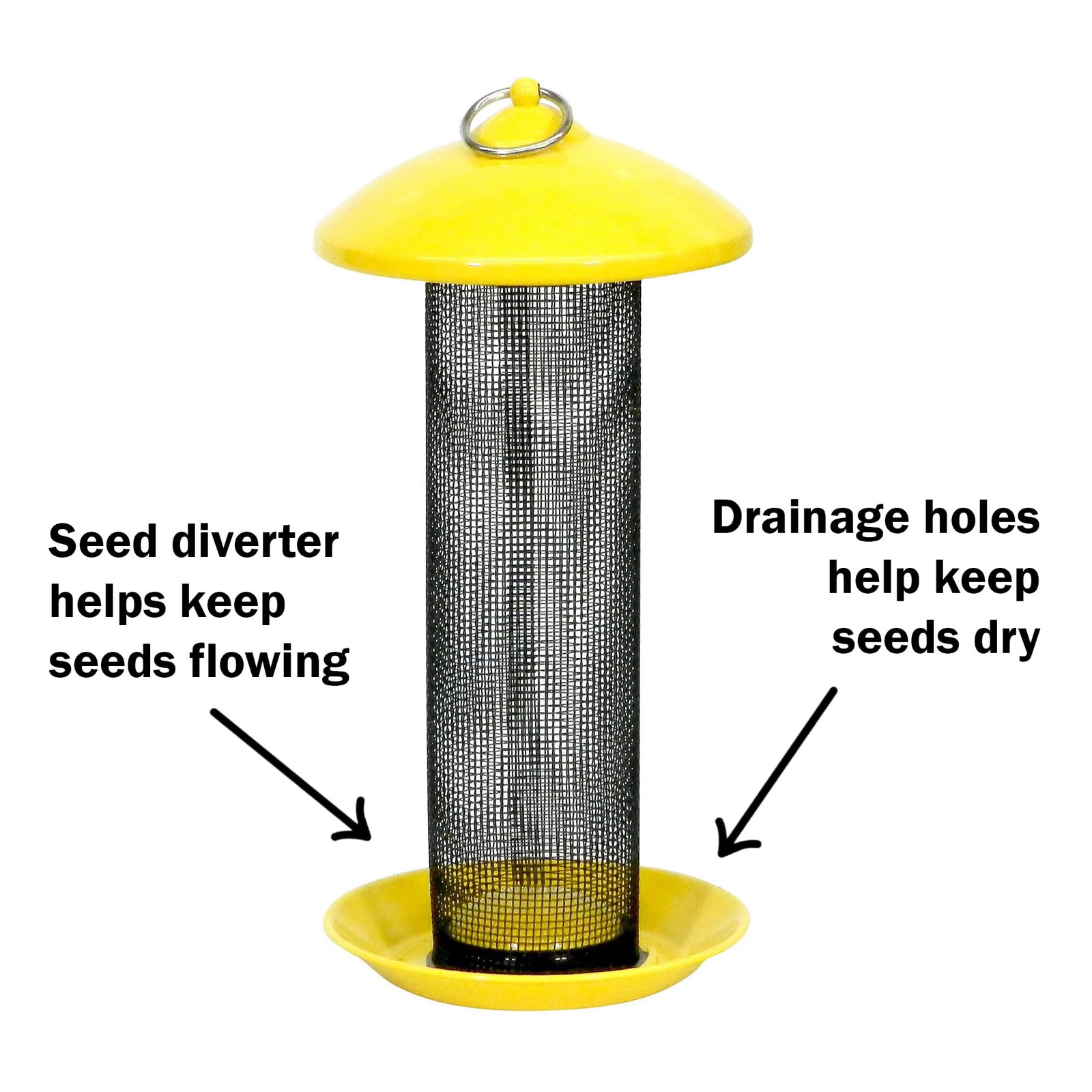 Finch Feeder, Metal ScreenThistle Seed, Yellow gallery
