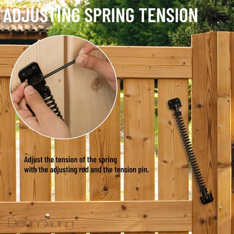 11-1/2" Gate Spring Self Closing Heavy Duty Outdoor Door Spring Automatic Fen... gallery