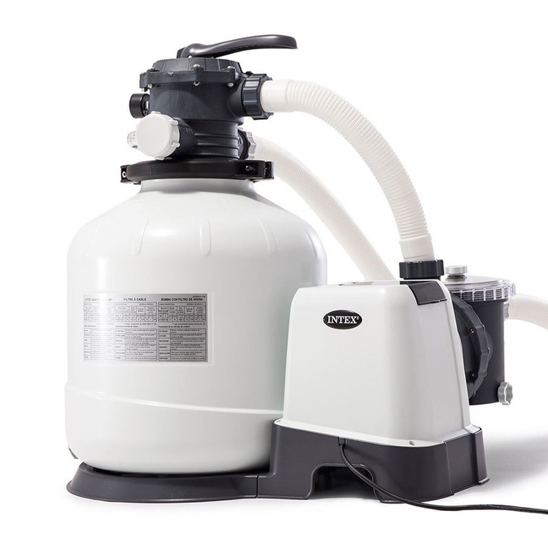 Intex 3000 GPH Pool Sand Filter Pump with Automatic Timer and Automatic Skimmer gallery