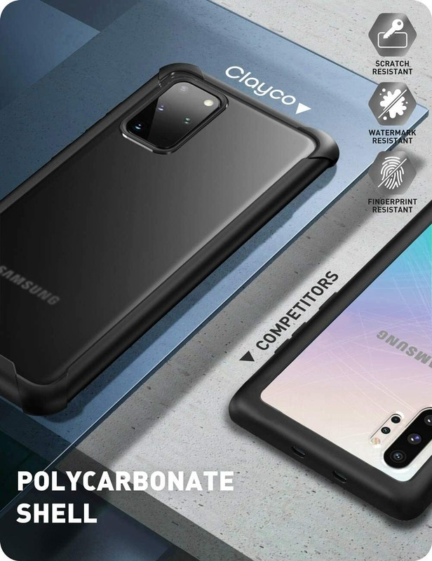 Clayco Full-Body Case Built-in Screen Cover Fingerprint ID for Galaxy S20+ Plus gallery