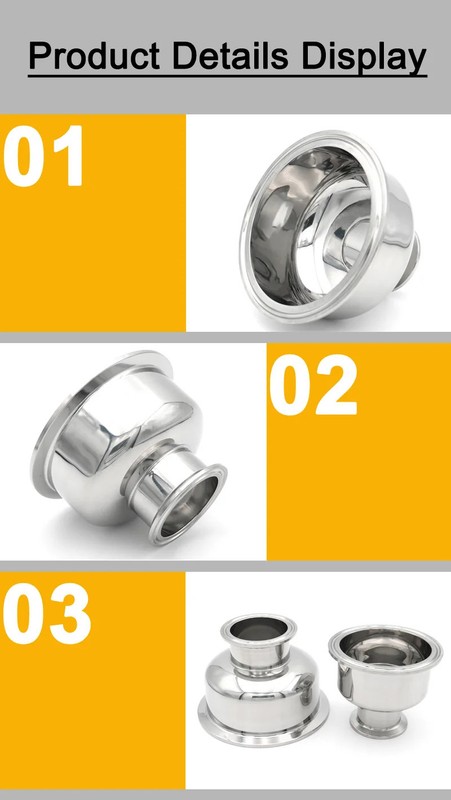 Tri Clamp Bowl Reducer Hemispherical SS304 Stainless Steel Sanitary 50.5-119mm gallery