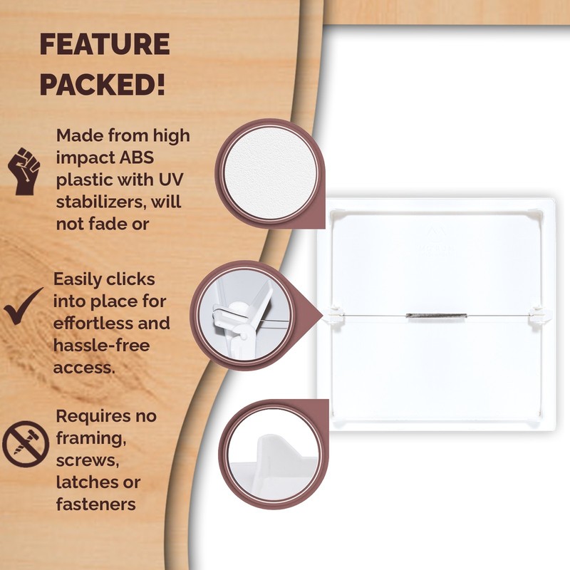Morvat 12x12 Spring Access Panel for Drywall & Ceiling gallery
