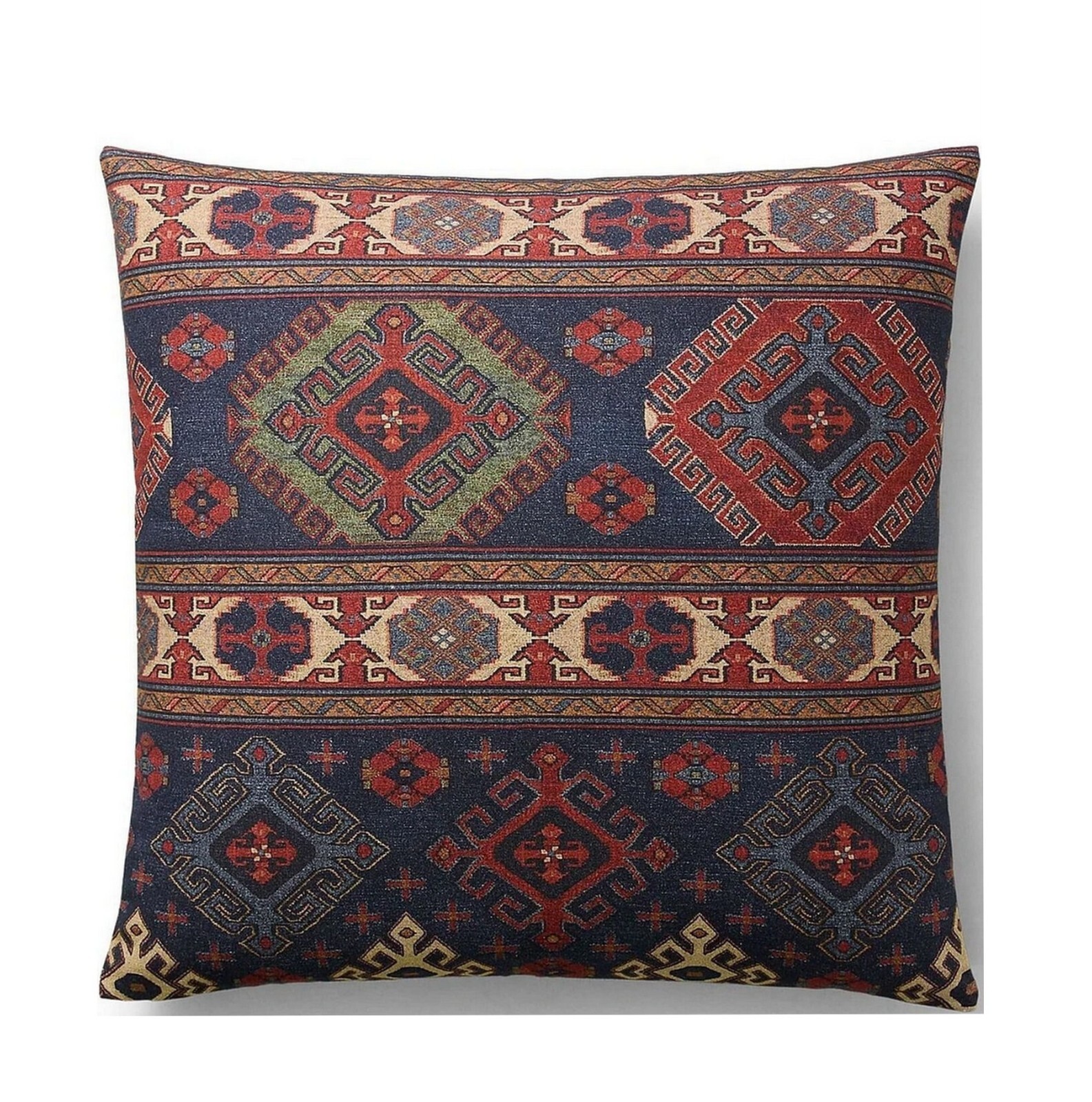 Ralph Lauren Ludlow Collection Creston Euro Sham Heavyweight Cotton Navy $215 gallery