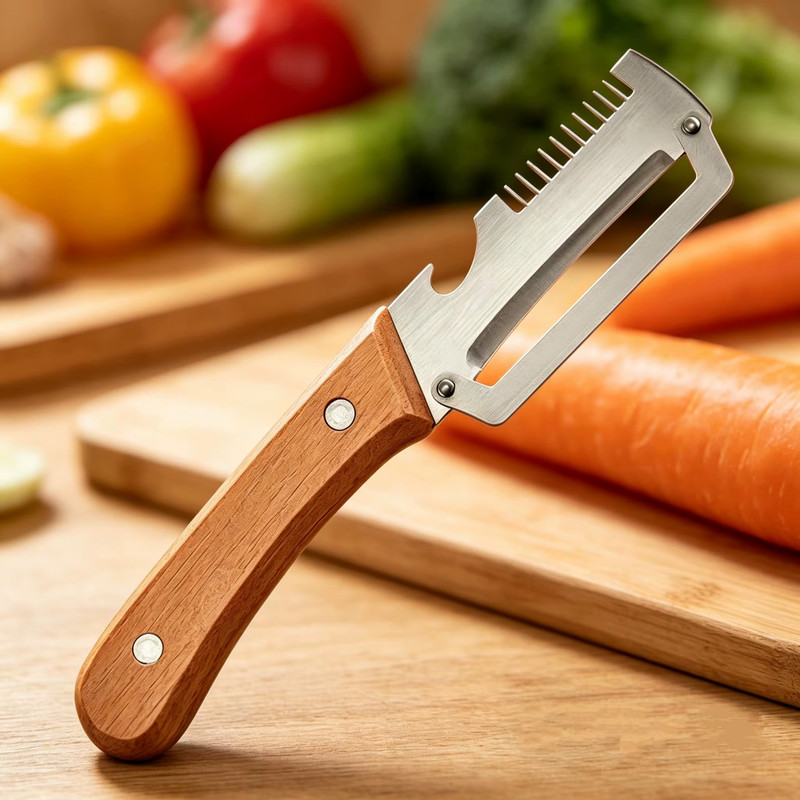 NEW 2 in 1 Multi-Functional Vegetable Peeler for Kitchen Stainless Steel Peeler gallery