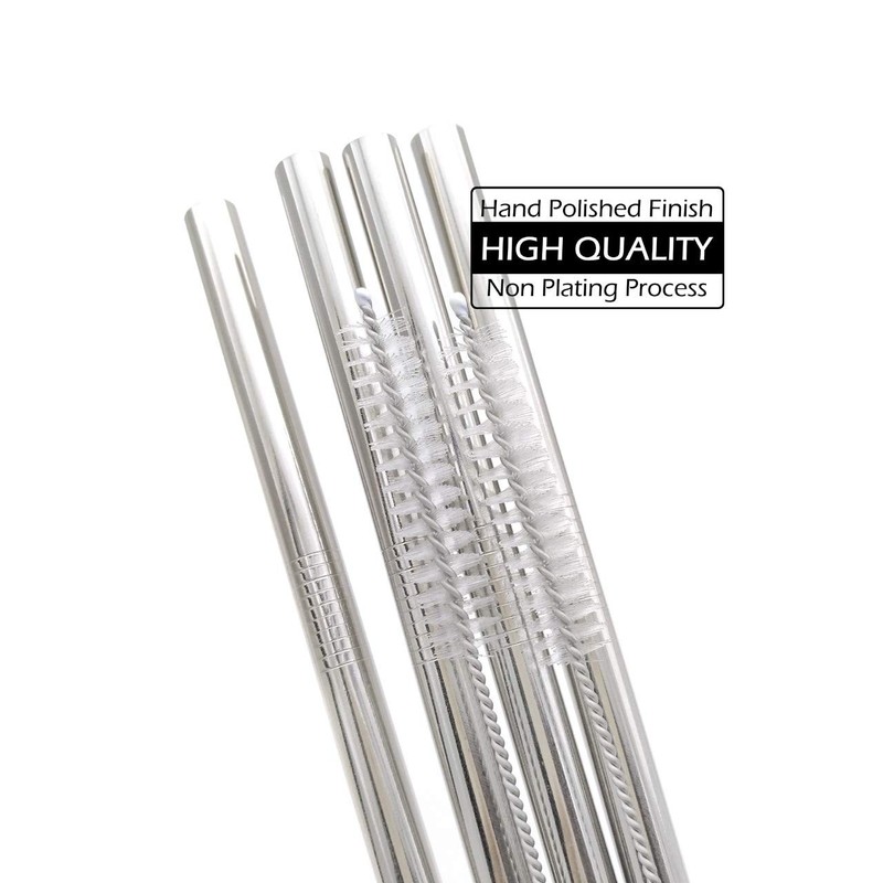 GFDesign Big Drinking Straws Reusable 12" Extra 12 inches, Stainless Steel gallery
