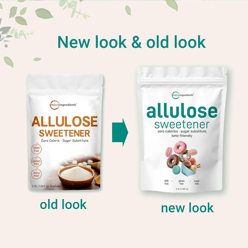 Allulose Sweetener, 3 lbs, Zero Calorie, Plant Based, Keto Friendly gallery