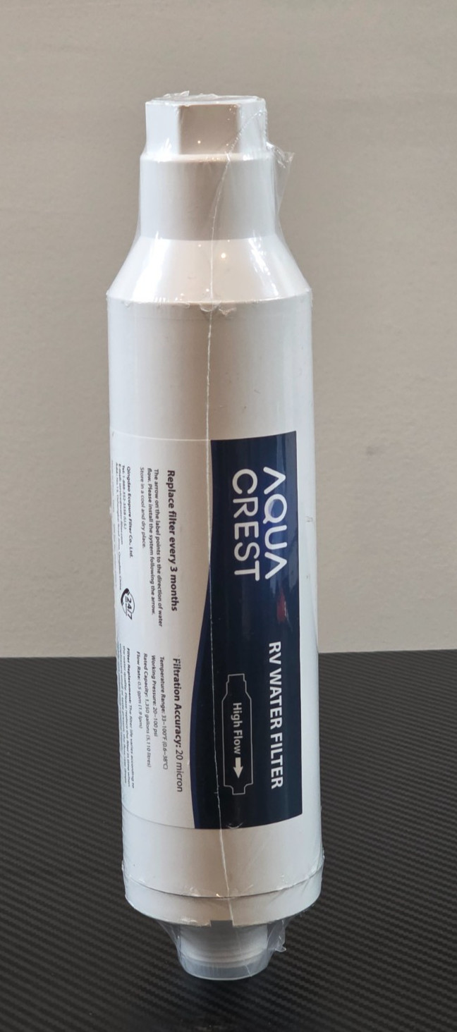 Aqua Crest RV Inline Water Filter NSF Certified Camping Marine Garden Hose gallery