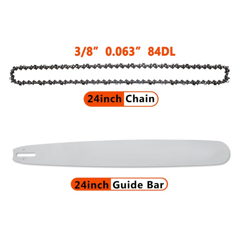 24 inch Guide Bar Chain For Stihl MS381 MS380 MS660 Chainsaw 3/8'' 0.063'' 84DL gallery