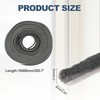 1-Pack Brush Weather Stripping, 393x0.35x0.2in/10000x9x5mm Self Adhesive Seal gallery