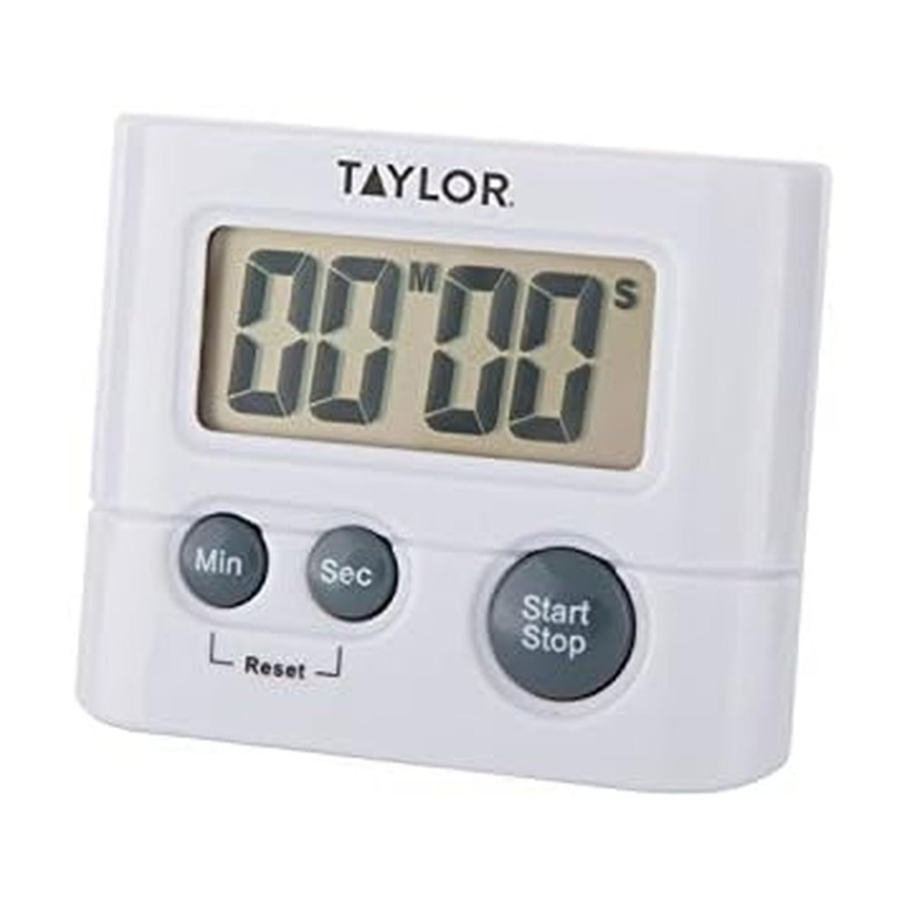 Digital Timer with 99 Minute 59 Second Display, Easy to Use, White Compact De...