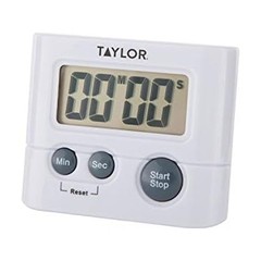 Digital Timer with 99 Minute 59 Second Display, Easy to Use, White Compact De…