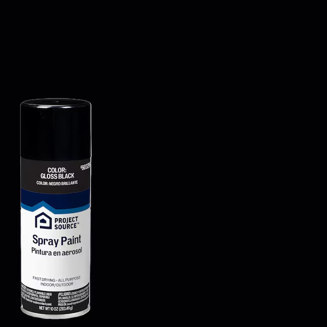 Project Source Gloss Black Oil-based Spray paint ( NET WT. 10-oz ) gallery