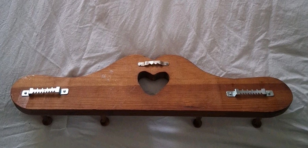 14x3 In Solid Wood Key Mug Candle Holder With Heart Cutout gallery