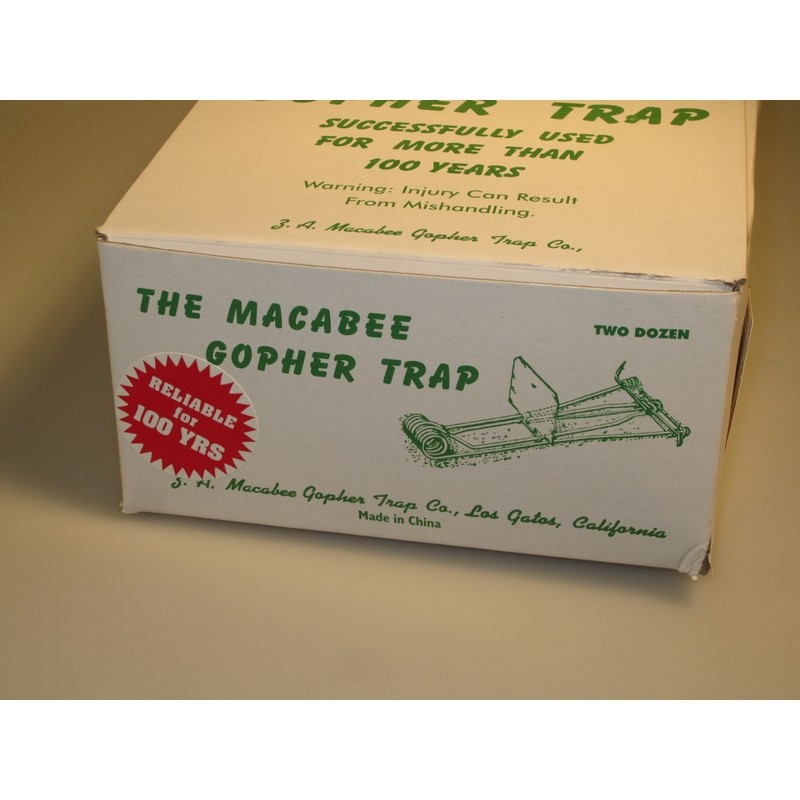 Macabee MGT Spring Loaded Green Wire Gopher Tunnel Traps (Pack of 24) gallery