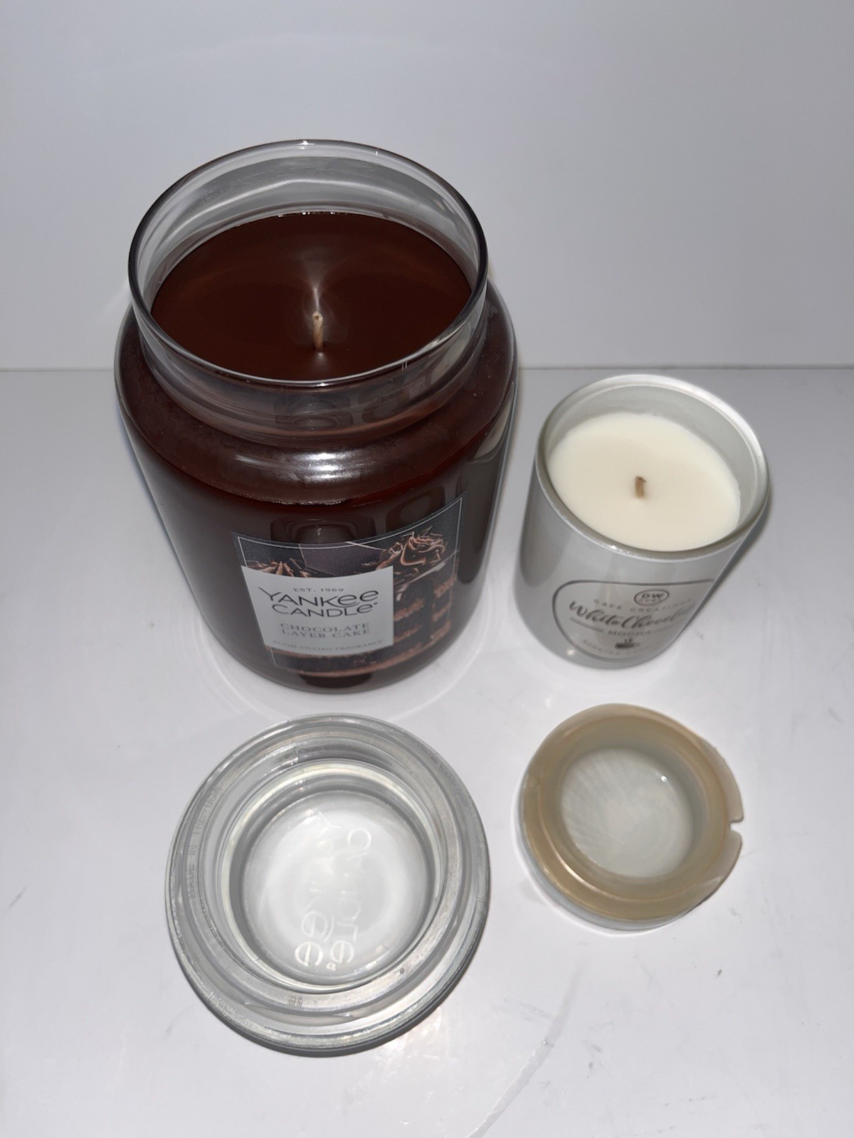 Yankee Candle Chocolate Layer Cake Plus a DW Home White Chocolate Mocha Pair gallery