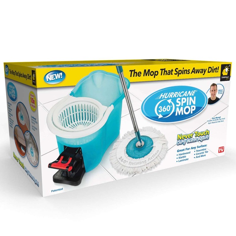 Hurricane Spin Mop Home Cleaning System by BulbHead, Floor Mop with Bucket gallery