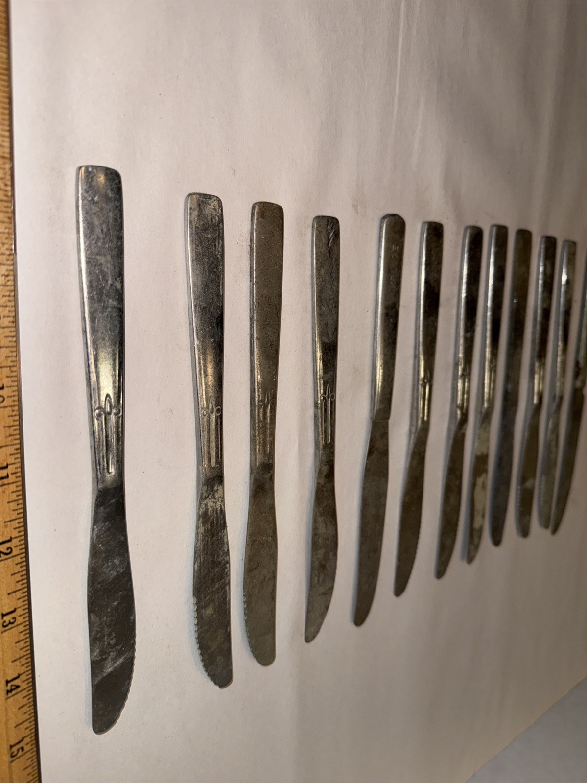Flatware 34+ Lbs Silverware Stainless Lot Mixed Patterns All Knives 220 Pieces gallery