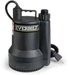 Submersible Utility Pump 1/6 HP Plastic Corrosion Resistant High Pumping