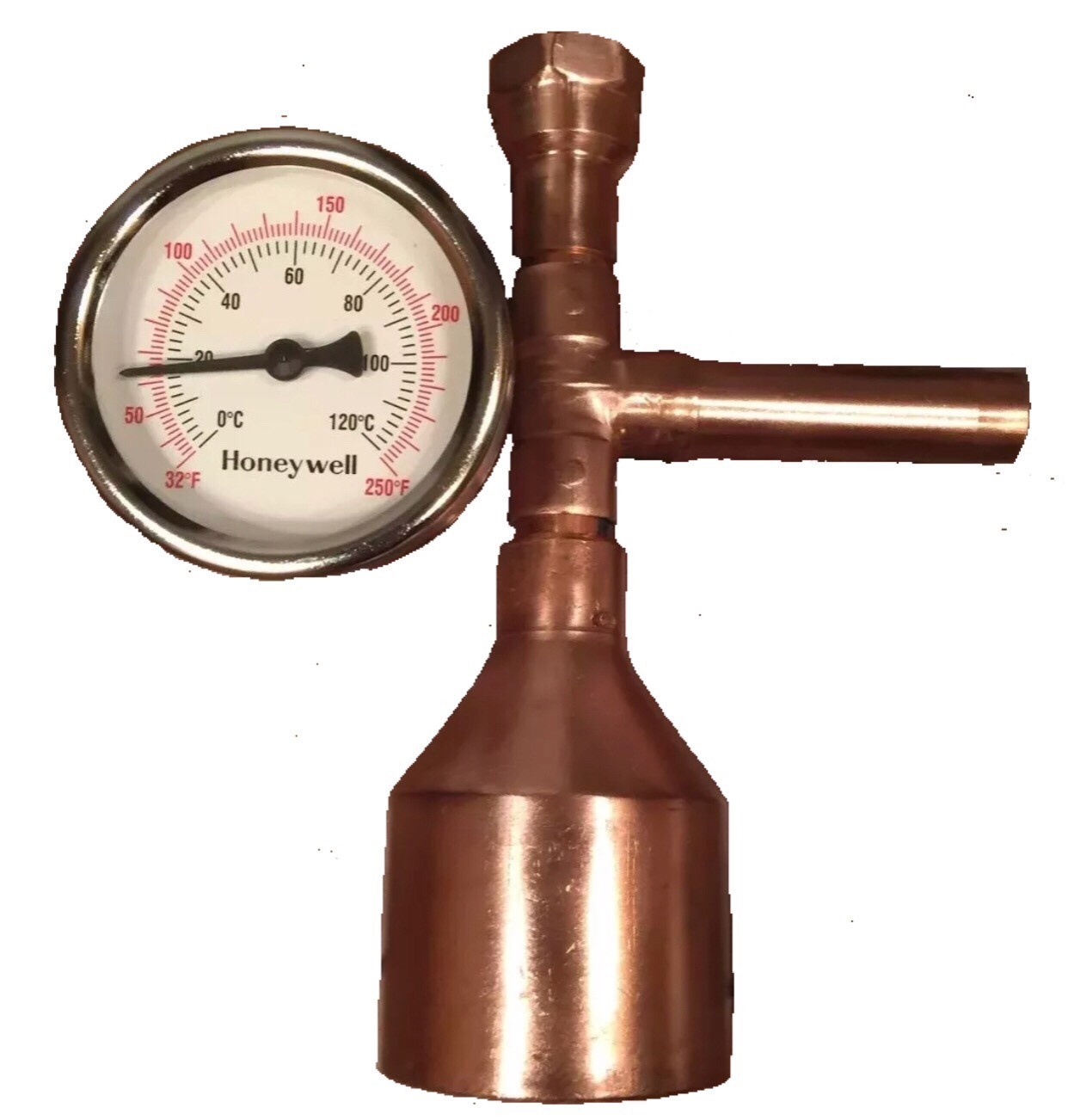 Moonshine Still Keg 2" Copper Column Thermometer DIY Kit Distilling Alcohol gallery