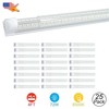 25 Pack 4 Foot Shop Ceiling Light 72W 7200Lm V Shaped 6500K Led Tube Light 48" gallery