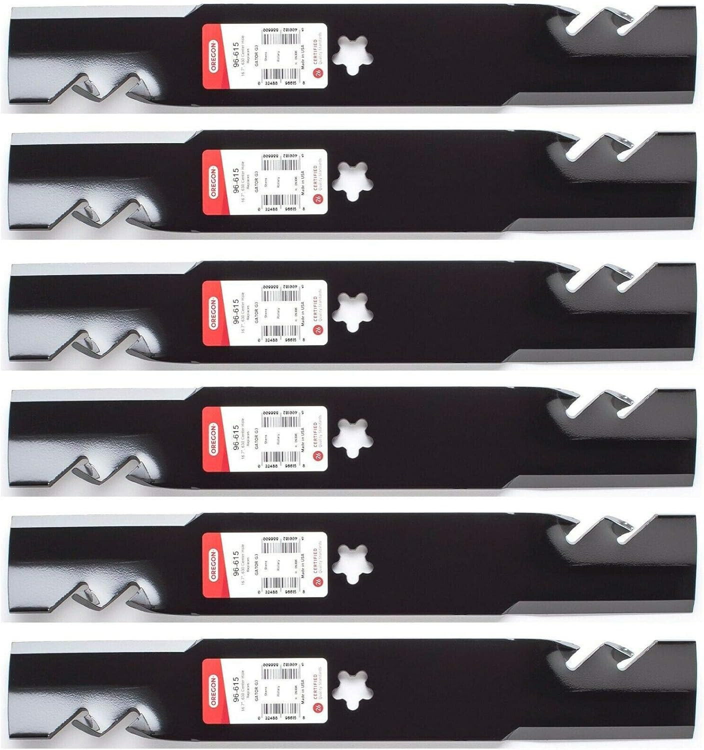 6Pk 96-615 Gator Blades Compatible With Ariens 936058, 936067 gallery