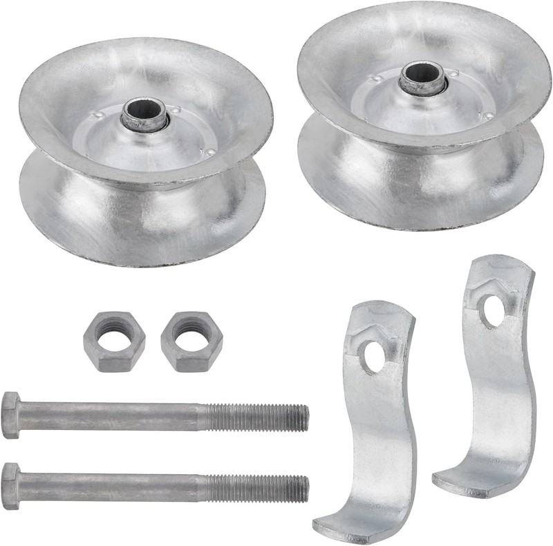Sliding Gate Rollers 5" Steel Pipe Track Roller Galvanized for 1 5/8" Pipe Track gallery