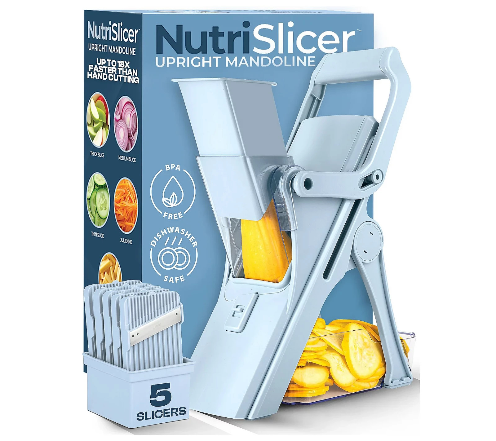 NutriSlicer 5-in-1 Standing Upright Multifunctional Mandoline gallery