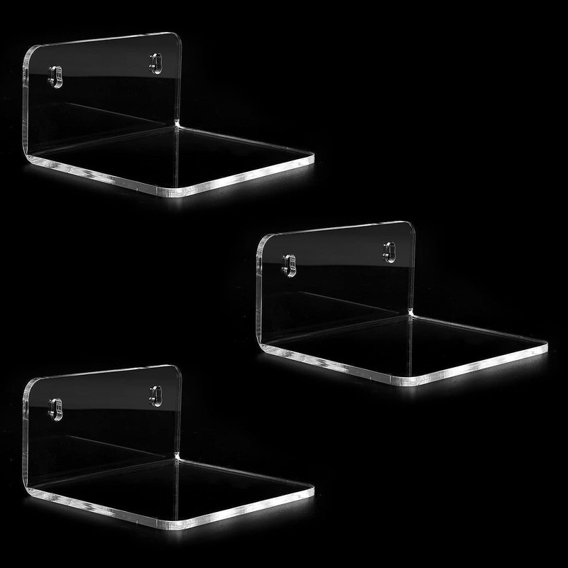 Acrylic Small Shelf,Mini Floating Wall Shelf,Wall Mounted Storage S... gallery