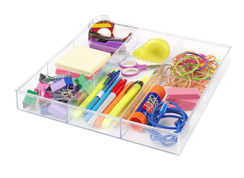 6-Section Clear Drawer Organizer gallery