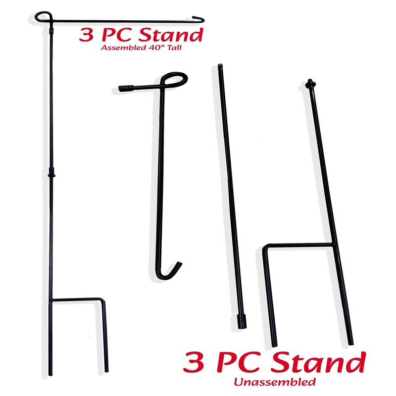Police Fire EMS Military Dispatch CorrectionsTwo Garden Flags & Two Metal Stands gallery