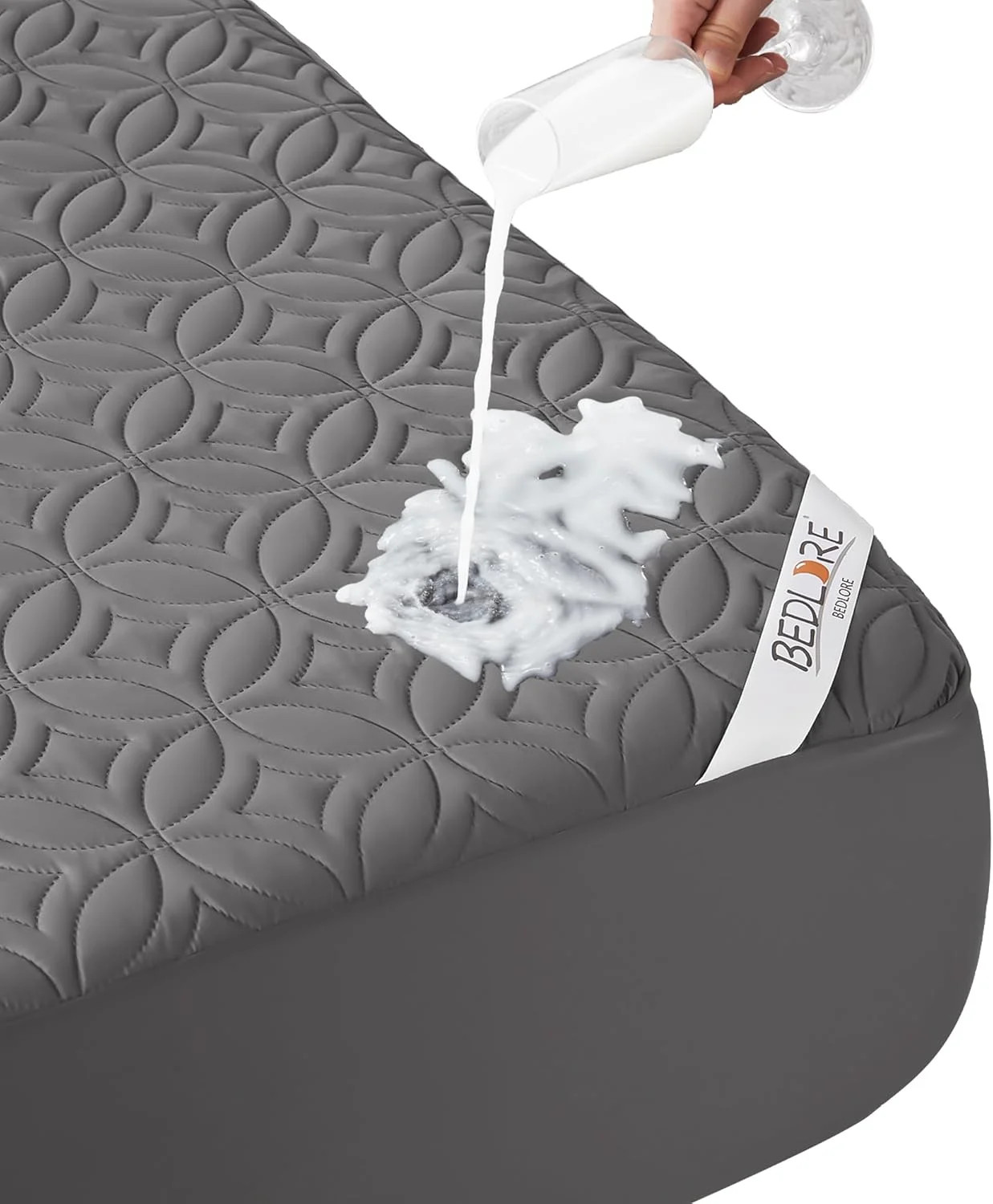 BEDLORE Waterproof Mattress Protector, Queen Size Mattress Pad Noiseless with De gallery