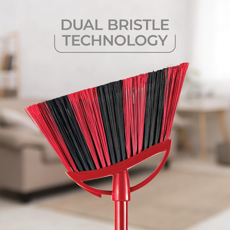 O-Cedar One Sweep Broom with Step-On Dustpan | Remove 99% with One Sweep | Light gallery