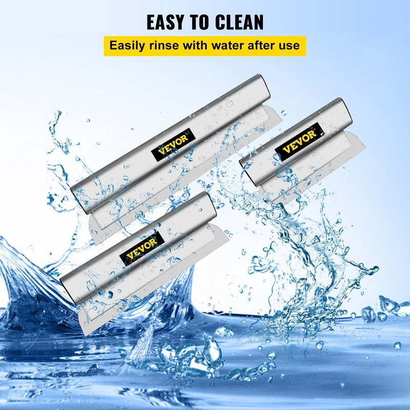 Durable 35-78in Extendable Handle & 10+24+32in Stainless Steel Skimming Blades gallery