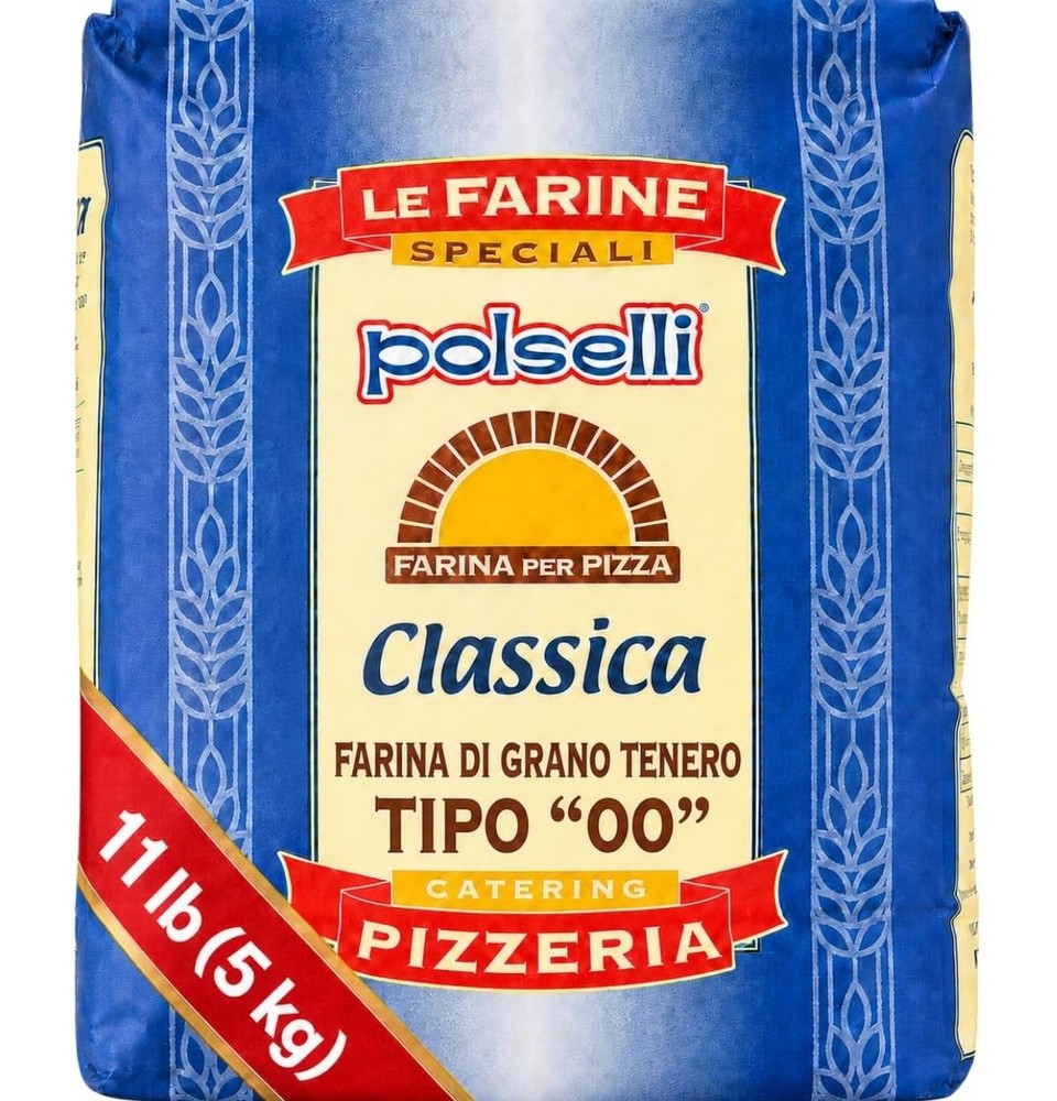 POLSELLI Classica, Type "00" Double Zero Flour Exrtra Fine, 11 lbs 5 kg