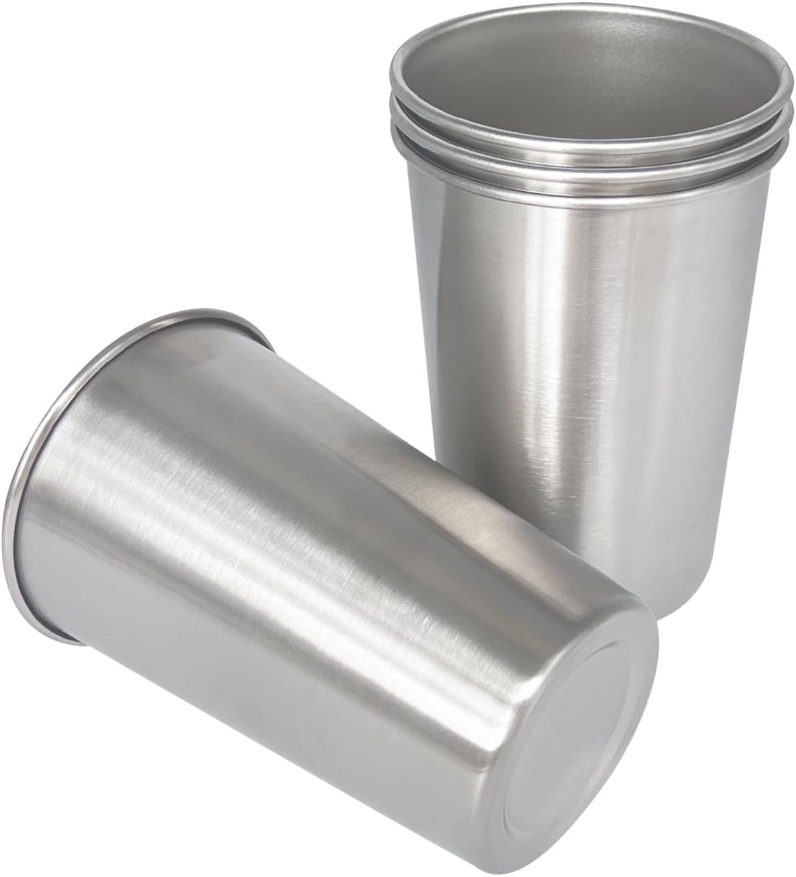 4 Pack Unbreakable Stainless Steel Cups 10Oz Metal Drinking Cup for Camping gallery