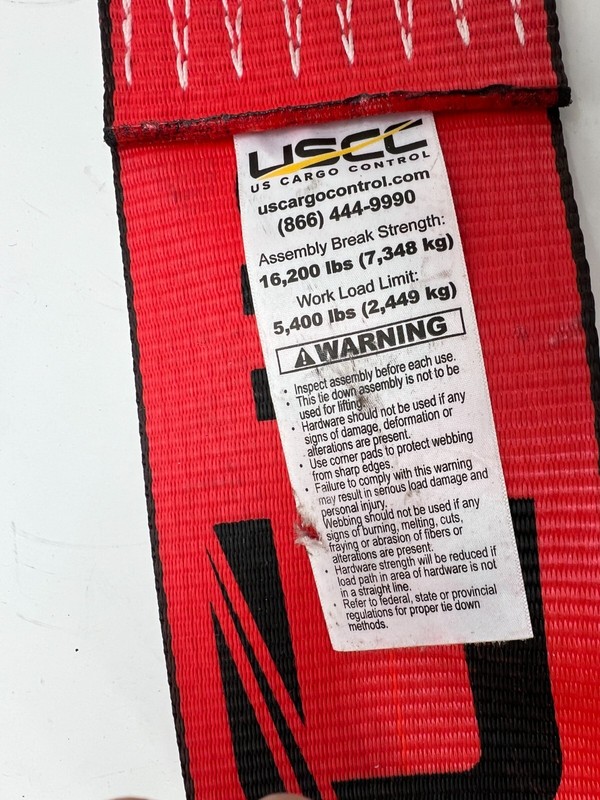 USCC US Cargo Control Assembly Break Strength 16,200lbs 5,400 PICTURED ITEM ONLY gallery